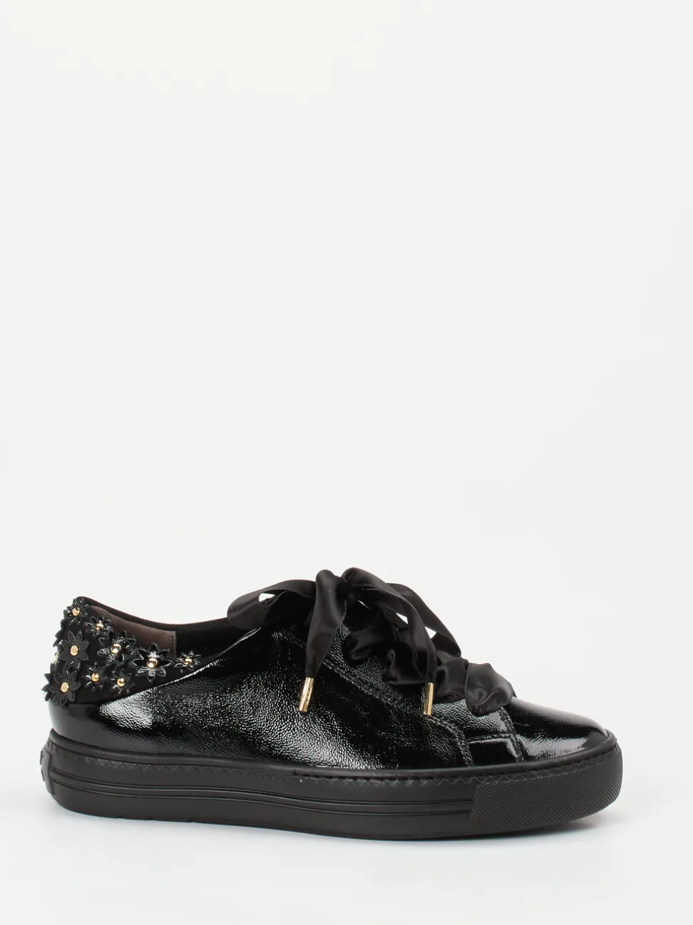 Paul Green – Sneaker aus Lackleder Schwarz
