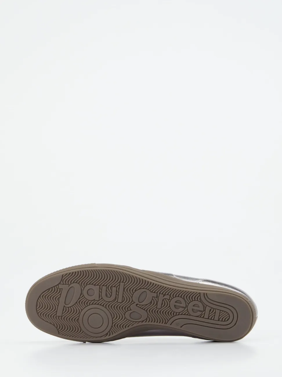 Paul Green – Sneaker aus Metallicleder silberfarben