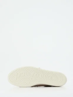 Paul Green – Sneaker aus Metallicleder Champagner