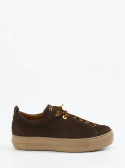 Paul Green – Sneaker aus Nubukleder Dunkelbraun