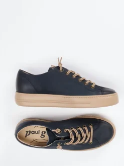 Paul Green – Sneaker aus Nubukleder Dunkelblau