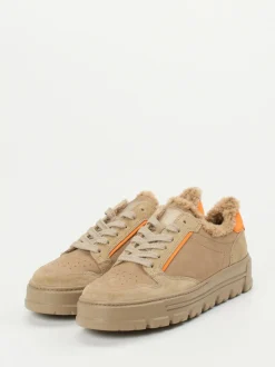 Paul Green – Sneaker aus Nubukleder sandbeige