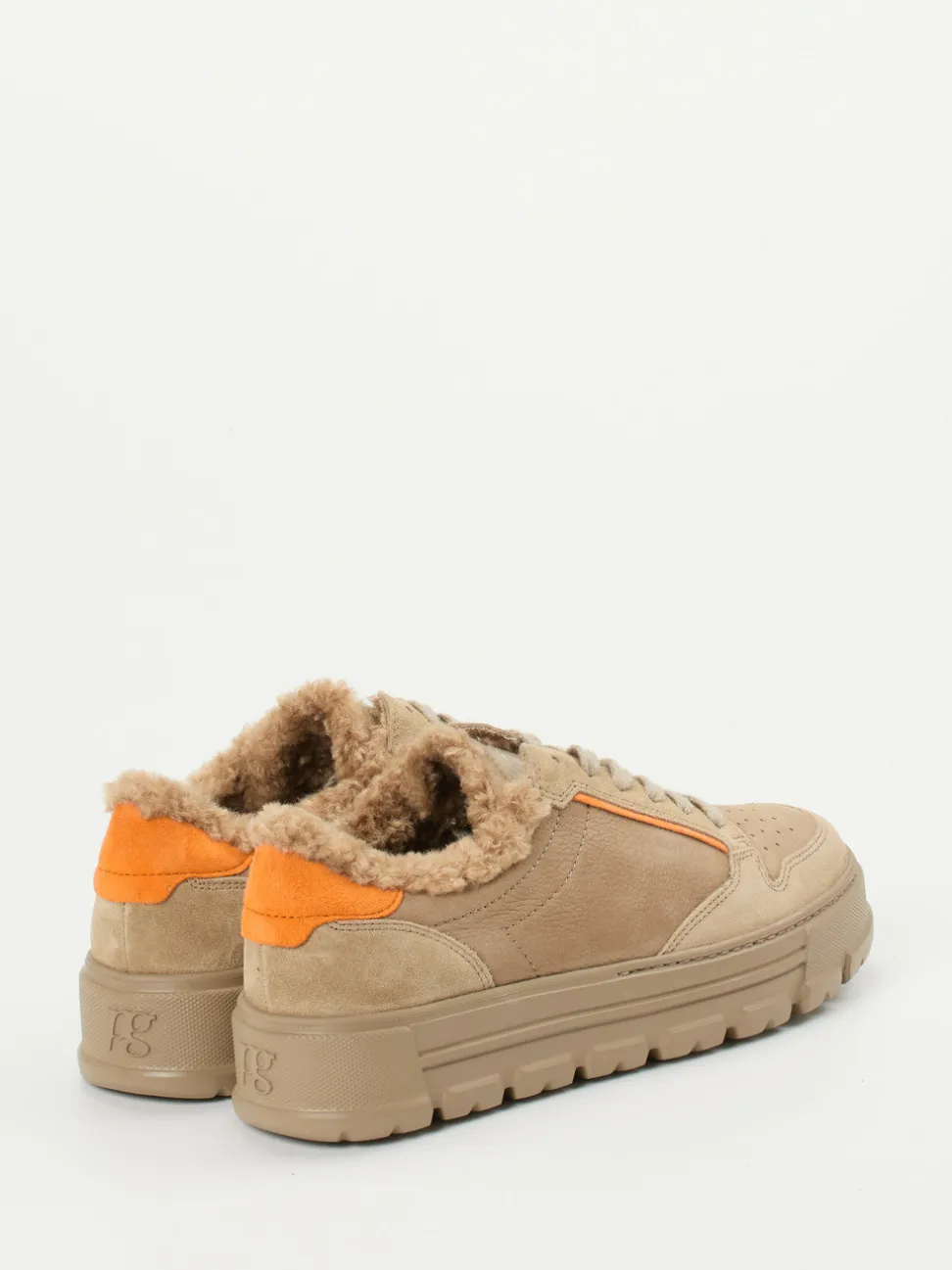 Paul Green – Sneaker aus Nubukleder sandbeige