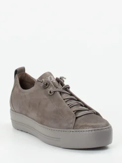 Paul Green – Sneaker aus Nubukleder in Grau