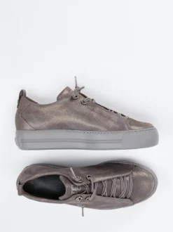 Paul Green – Sneaker aus Nubukleder in Grau
