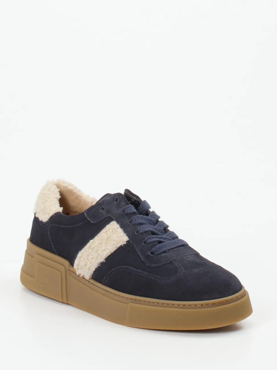 Paul Green – Sneaker aus Veloursleder mit Teddyfutter