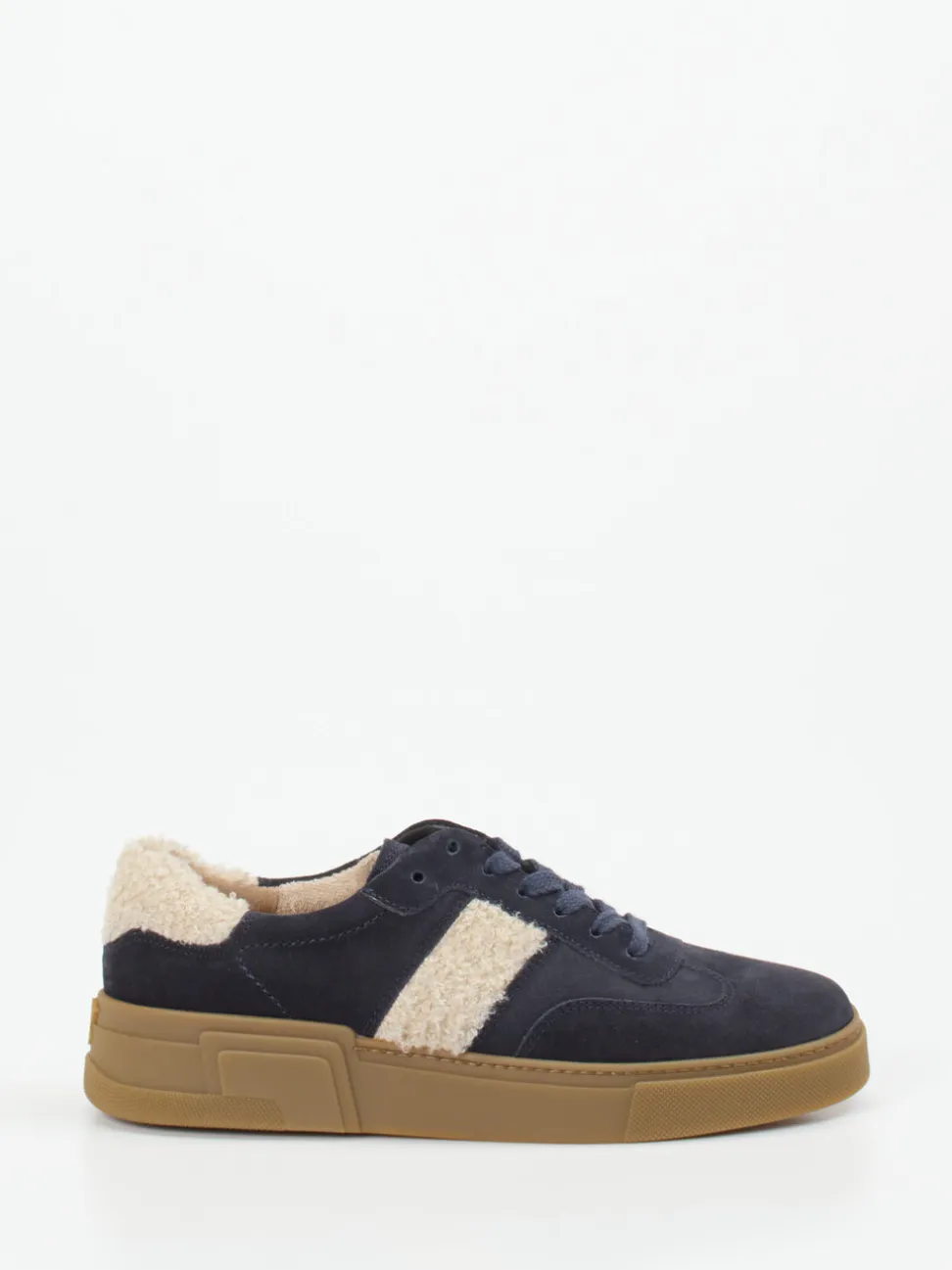 Paul Green – Sneaker aus Veloursleder mit Teddyfutter