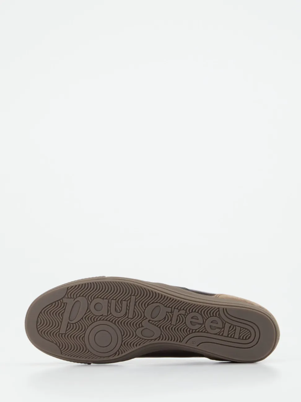 Paul Green – Sneaker aus Velours- und Metallicleder braun