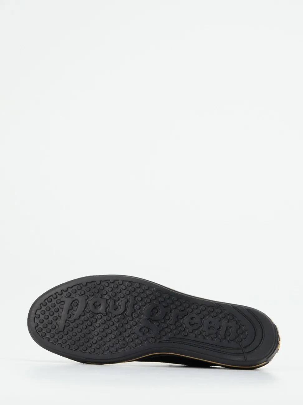 Paul Green – Sneaker aus Veloursleder in Schwarz-Gold