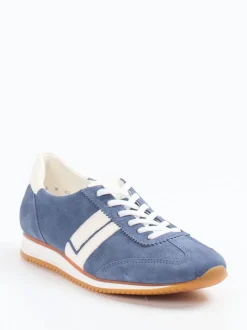 Paul Green – Sneaker aus Veloursleder Jeansblau