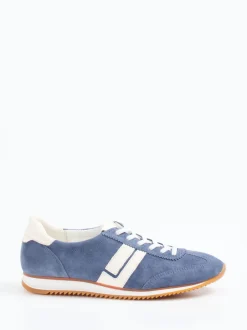 Paul Green – Sneaker aus Veloursleder Jeansblau
