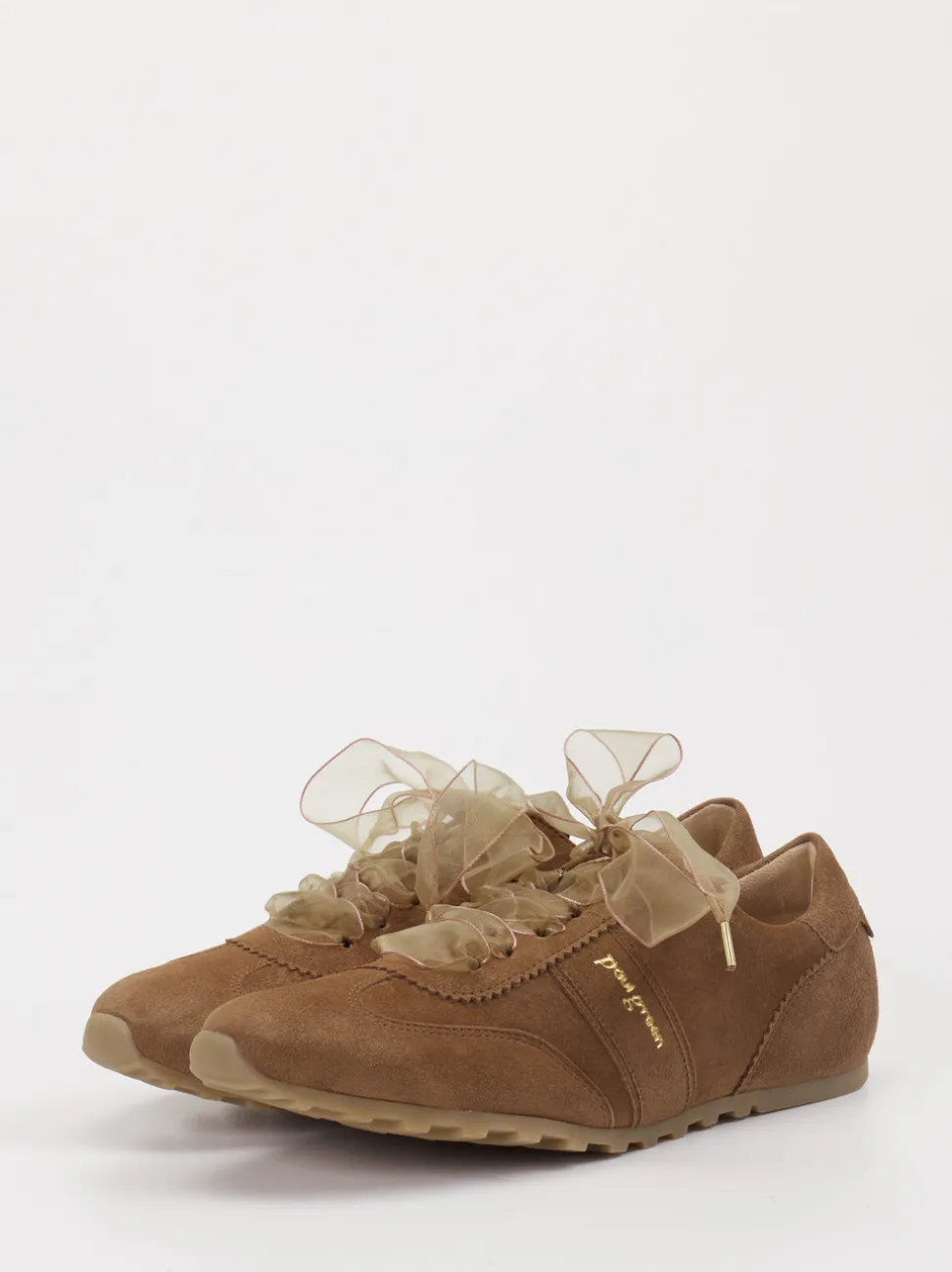 Paul Green – Sneaker aus Veloursleder in Braun