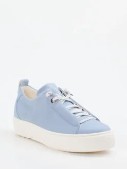 Paul Green – Sneaker aus Veloursleder Pastellblau
