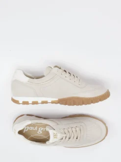 Paul Green – Sneaker aus Veloursleder in Beige