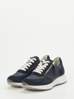 Paul Green – Sneaker aus Veloursleder Dunkelblau