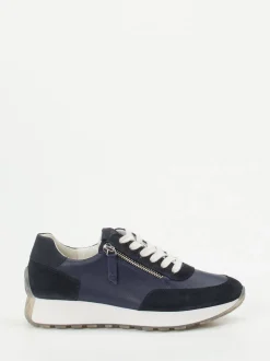 Paul Green – Sneaker aus Veloursleder Dunkelblau