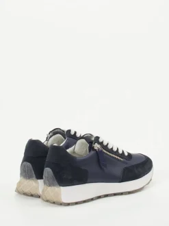 Paul Green – Sneaker aus Veloursleder Dunkelblau