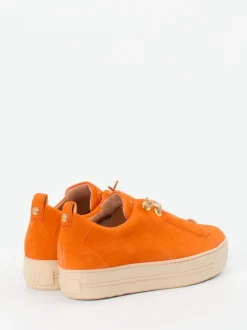 Paul Green – Sneaker aus Veloursleder in Orange