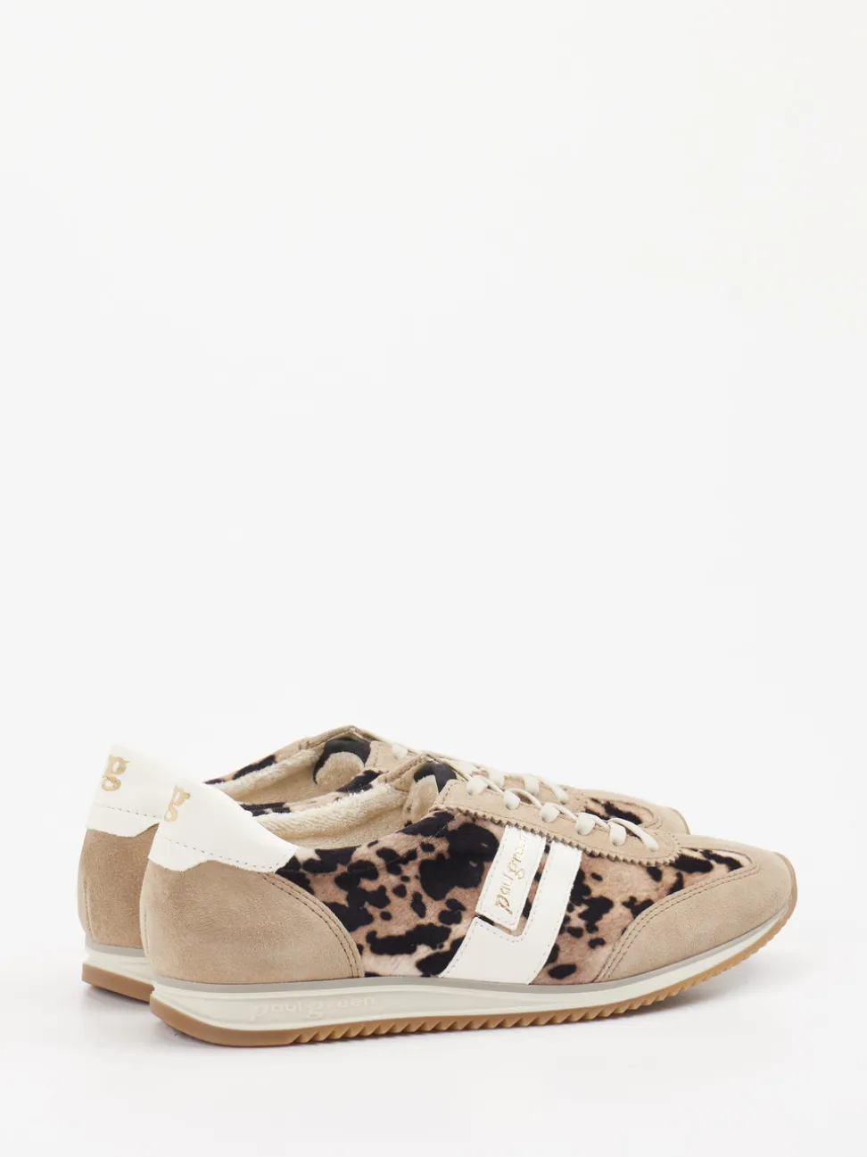 Paul Green – Sneaker aus Veloursleder im Animalprint
