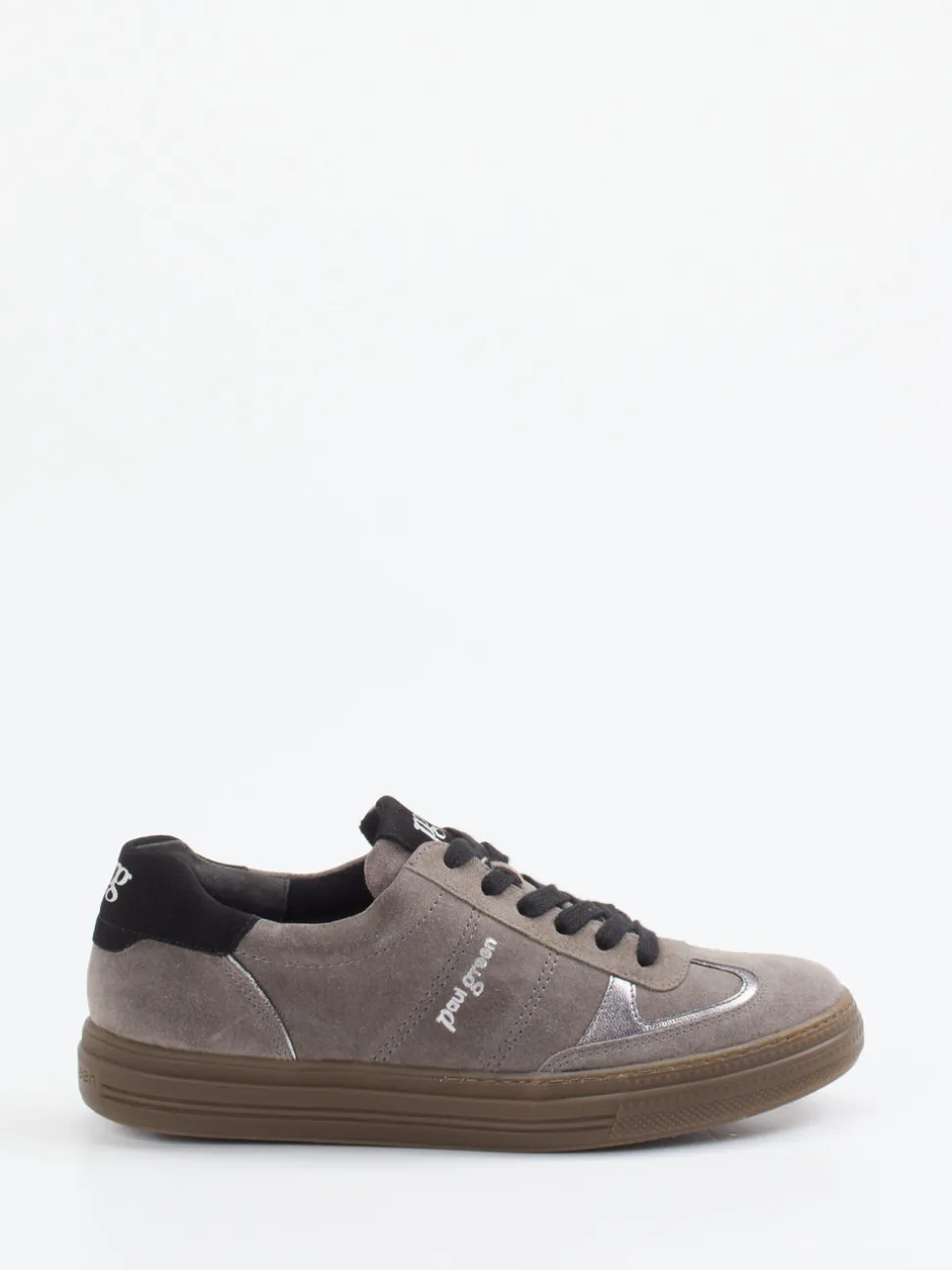 Paul Green – Sneaker aus Veloursleder in Taupe