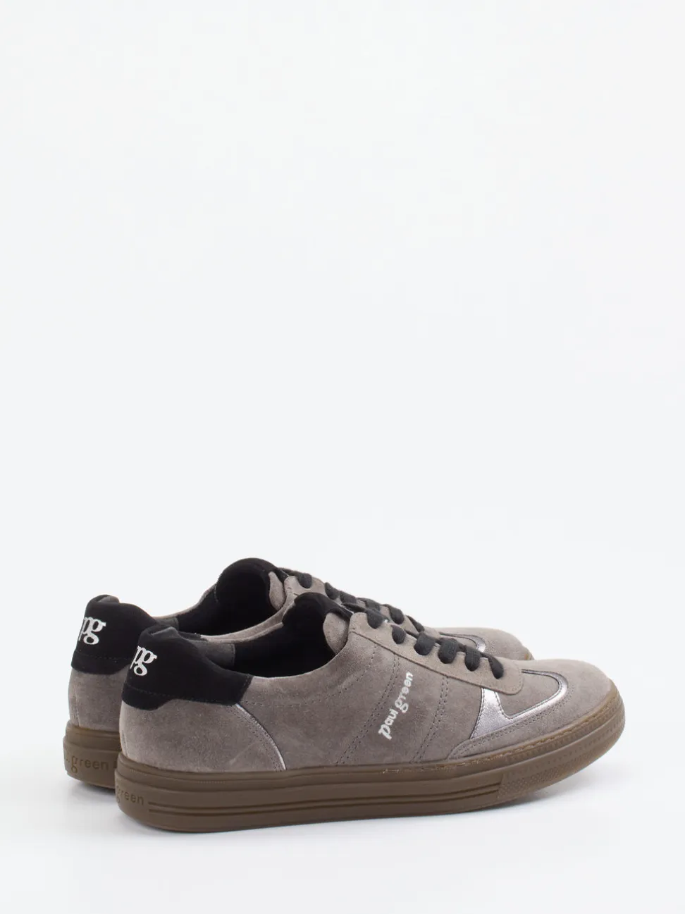 Paul Green – Sneaker aus Veloursleder in Taupe
