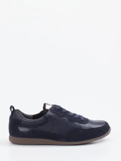 Paul Green – Sneaker aus Velour- und Glattleder dunkelblau