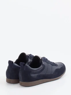 Paul Green – Sneaker aus Velour- und Glattleder dunkelblau
