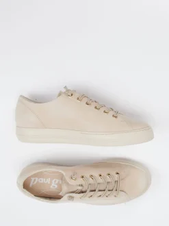 Paul Green – Sneaker aus Veloursleder beige