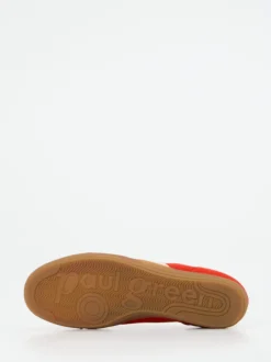 Paul Green – Sneaker aus Veloursleder Tomatenrot