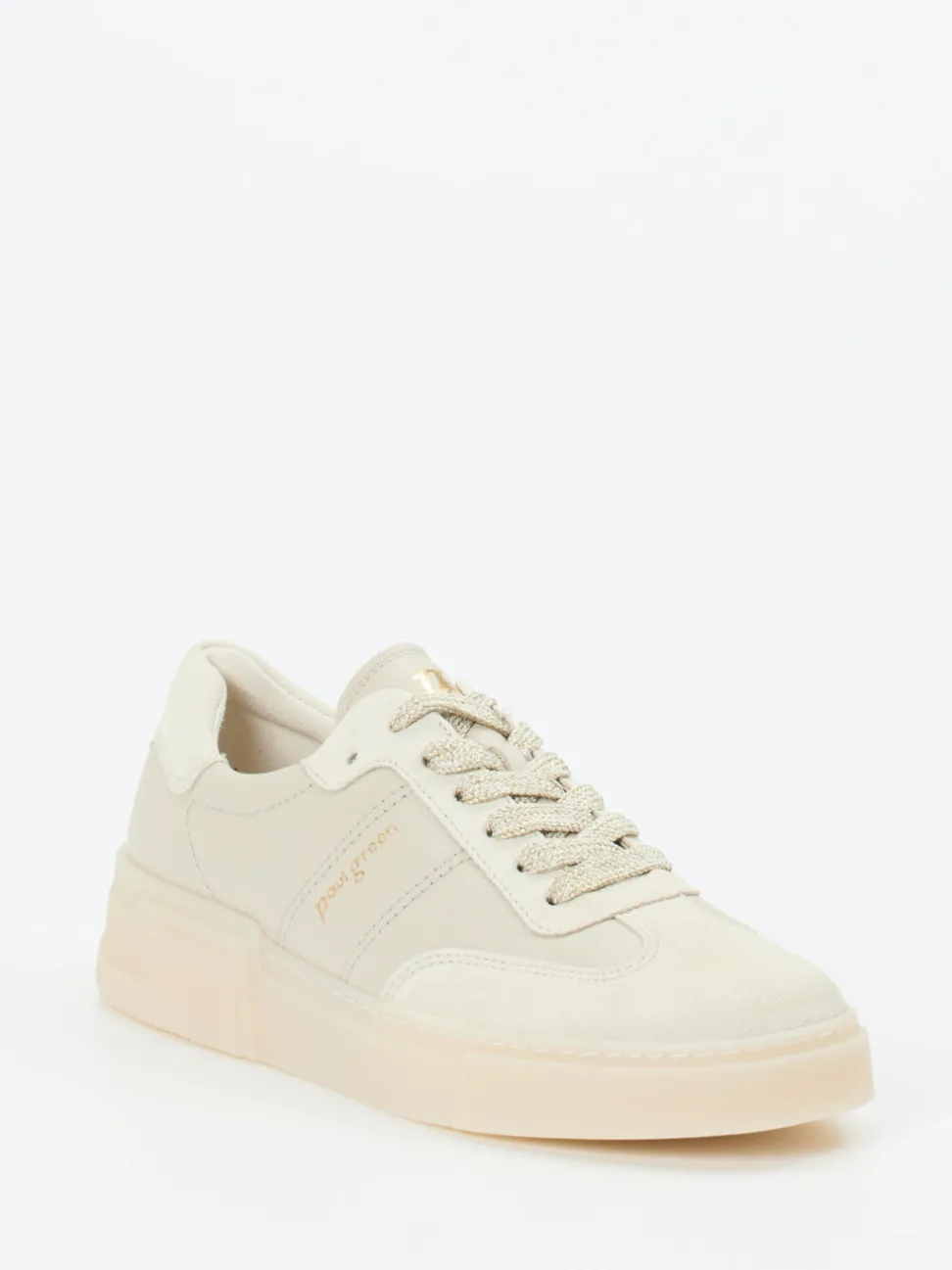 Paul Green – Sneaker aus Veloursleder beige