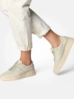 Paul Green – Sneaker aus Veloursleder beige