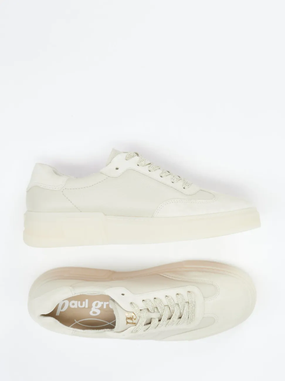 Paul Green – Sneaker aus Veloursleder beige