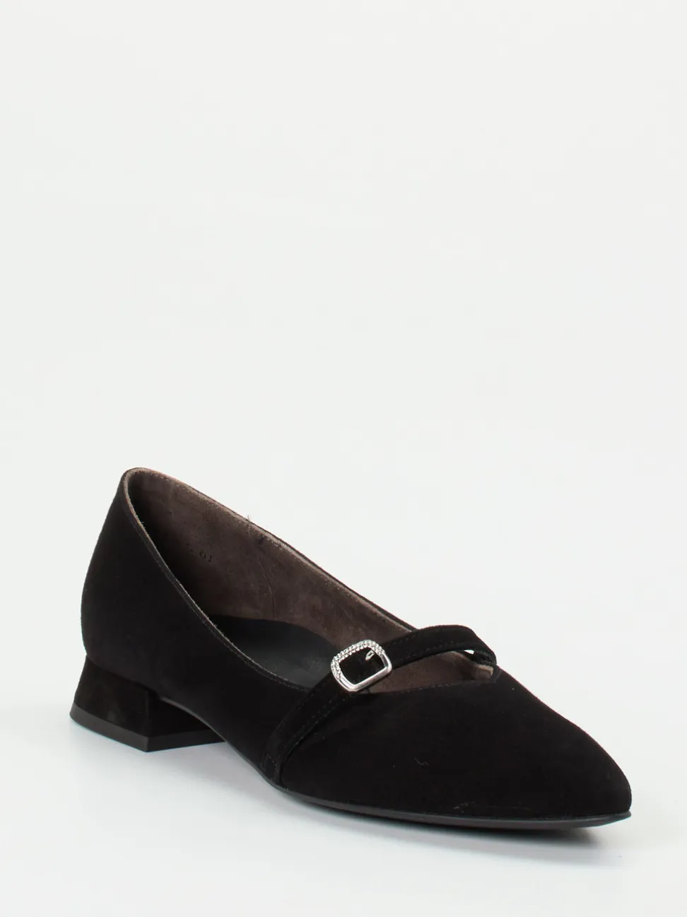 Paul Green – Spangenpumps aus Veloursleder schwarz