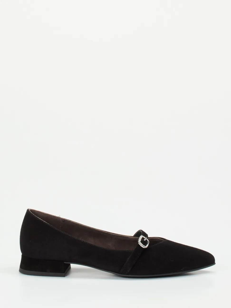 Paul Green – Spangenpumps aus Veloursleder schwarz