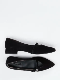Paul Green – Spangenpumps aus Veloursleder schwarz