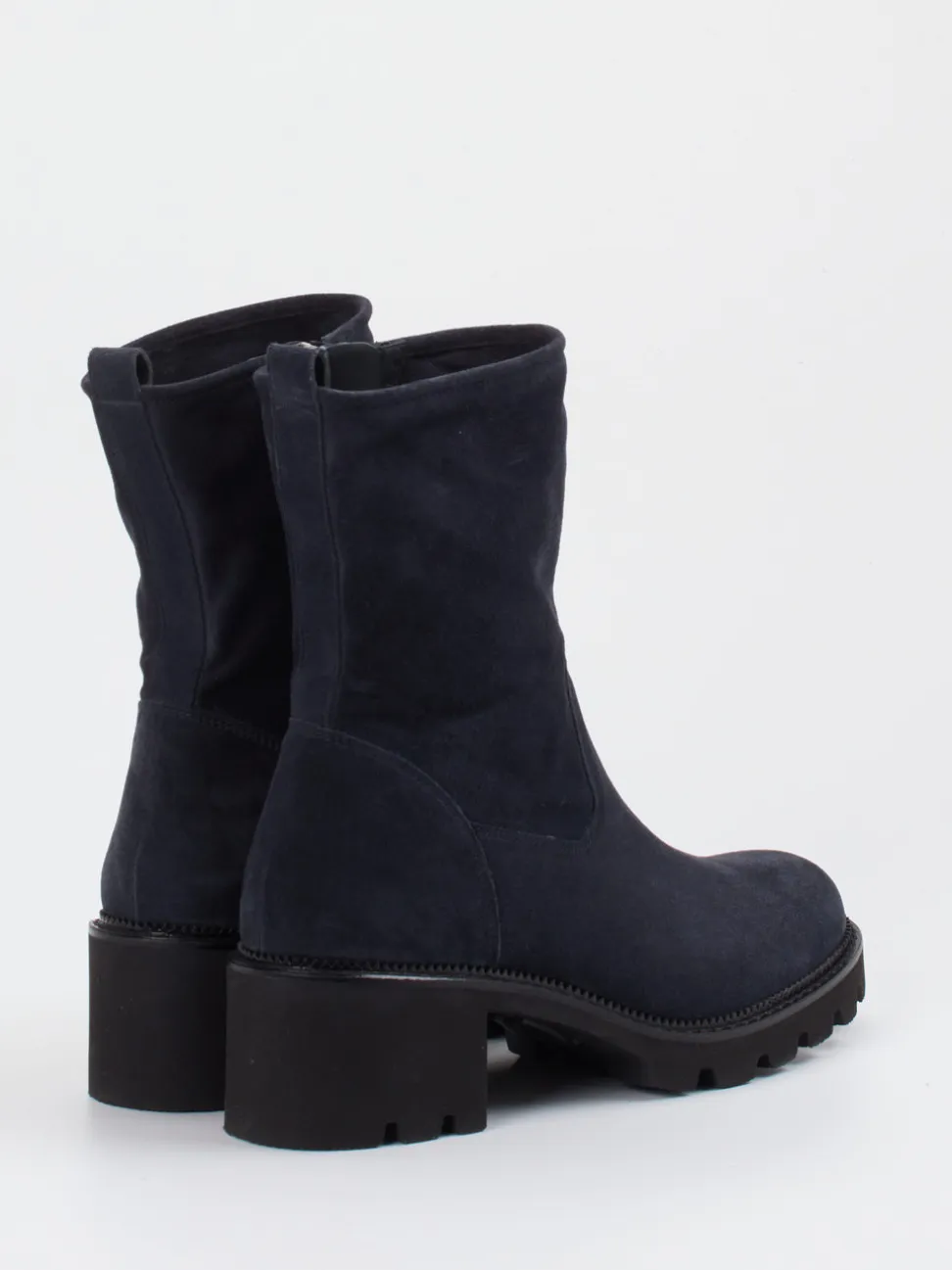 Paul Green – Stiefelette aus Veloursleder Dunkelblau