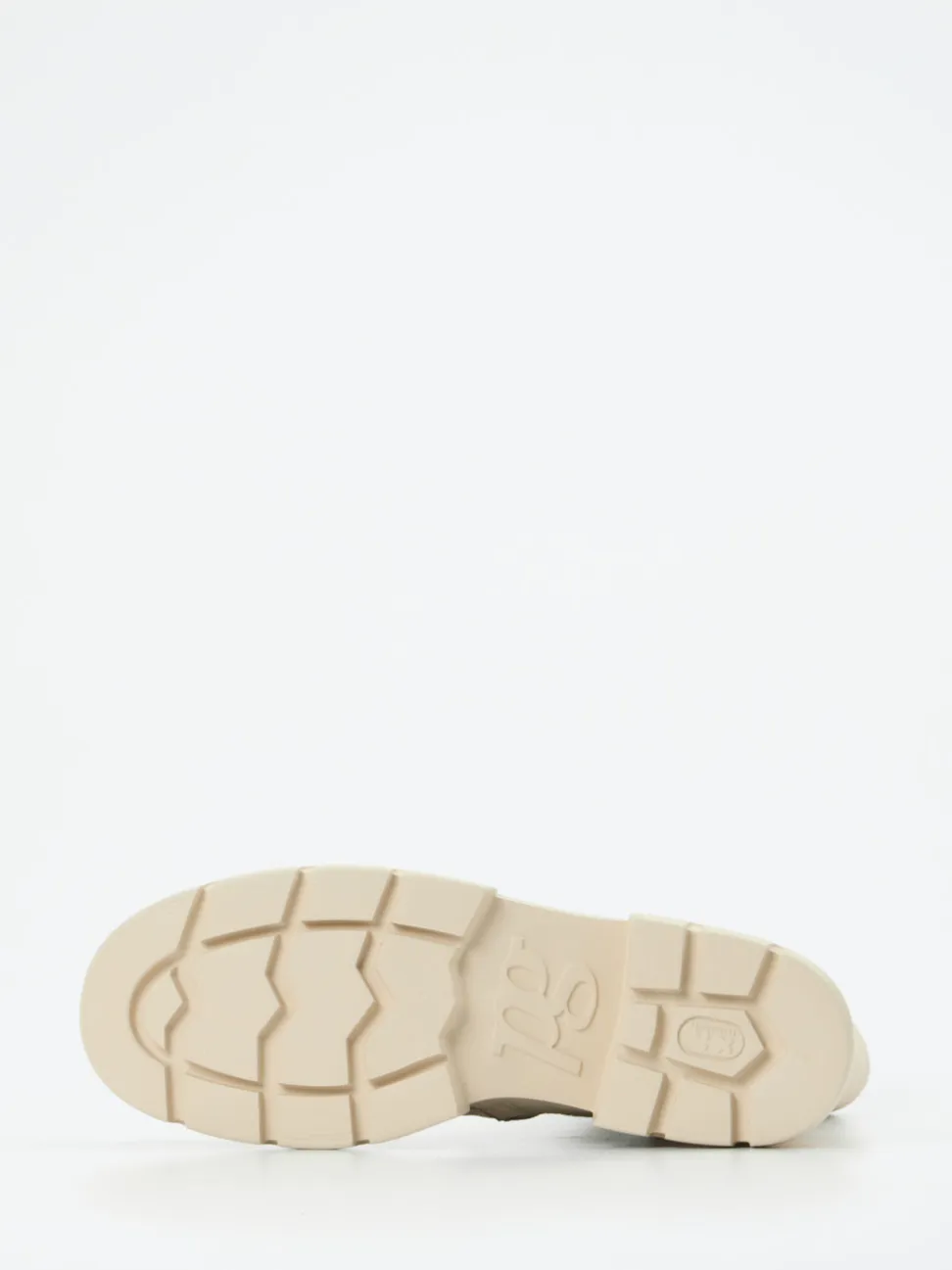Paul Green – Stiefelette aus Velours- und Glattleder beige