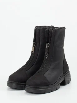 Paul Green – Stiefelette aus Nubukleder Schwarz