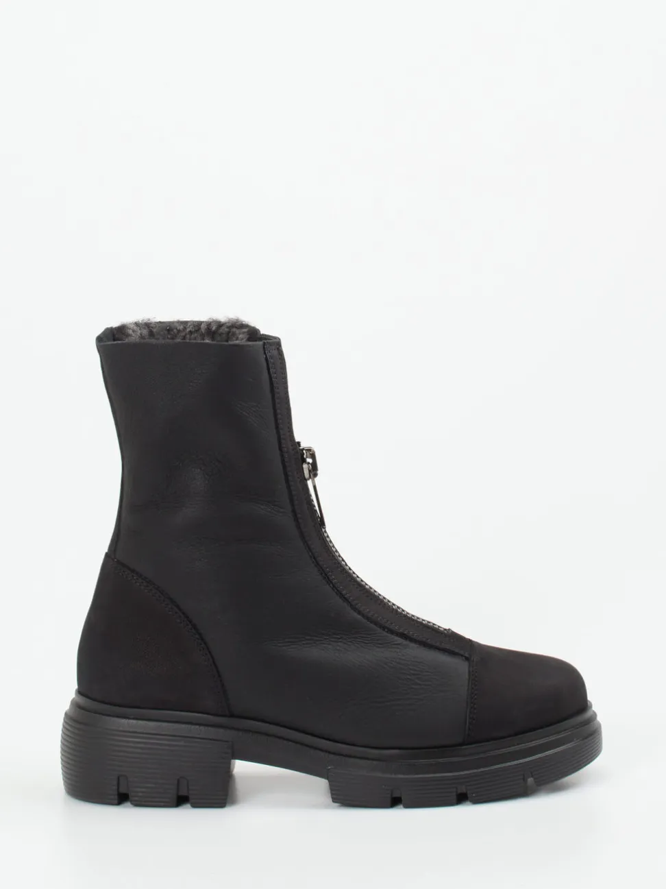 Paul Green – Stiefelette aus Nubukleder Schwarz