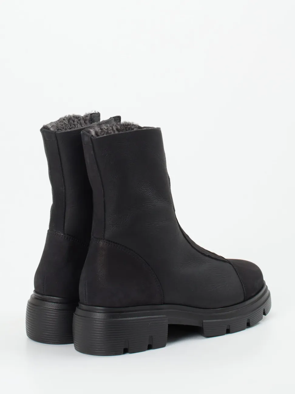 Paul Green – Stiefelette aus Nubukleder Schwarz