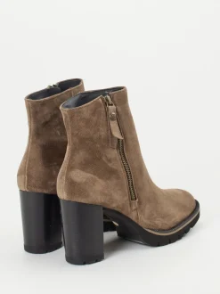 Paul Green – Stiefelette aus Veloursleder in Braun