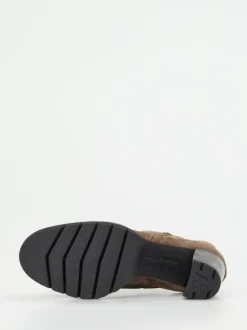 Paul Green – Stiefelette aus Veloursleder in Braun