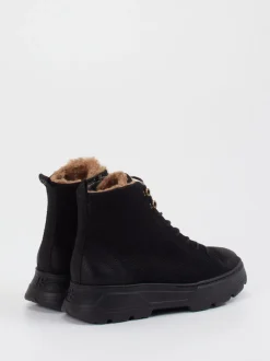 Paul Green – Stiefelette aus Nubukleder schwarz