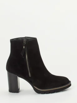 Paul Green – Stiefeletten aus Veloursleder schwarz