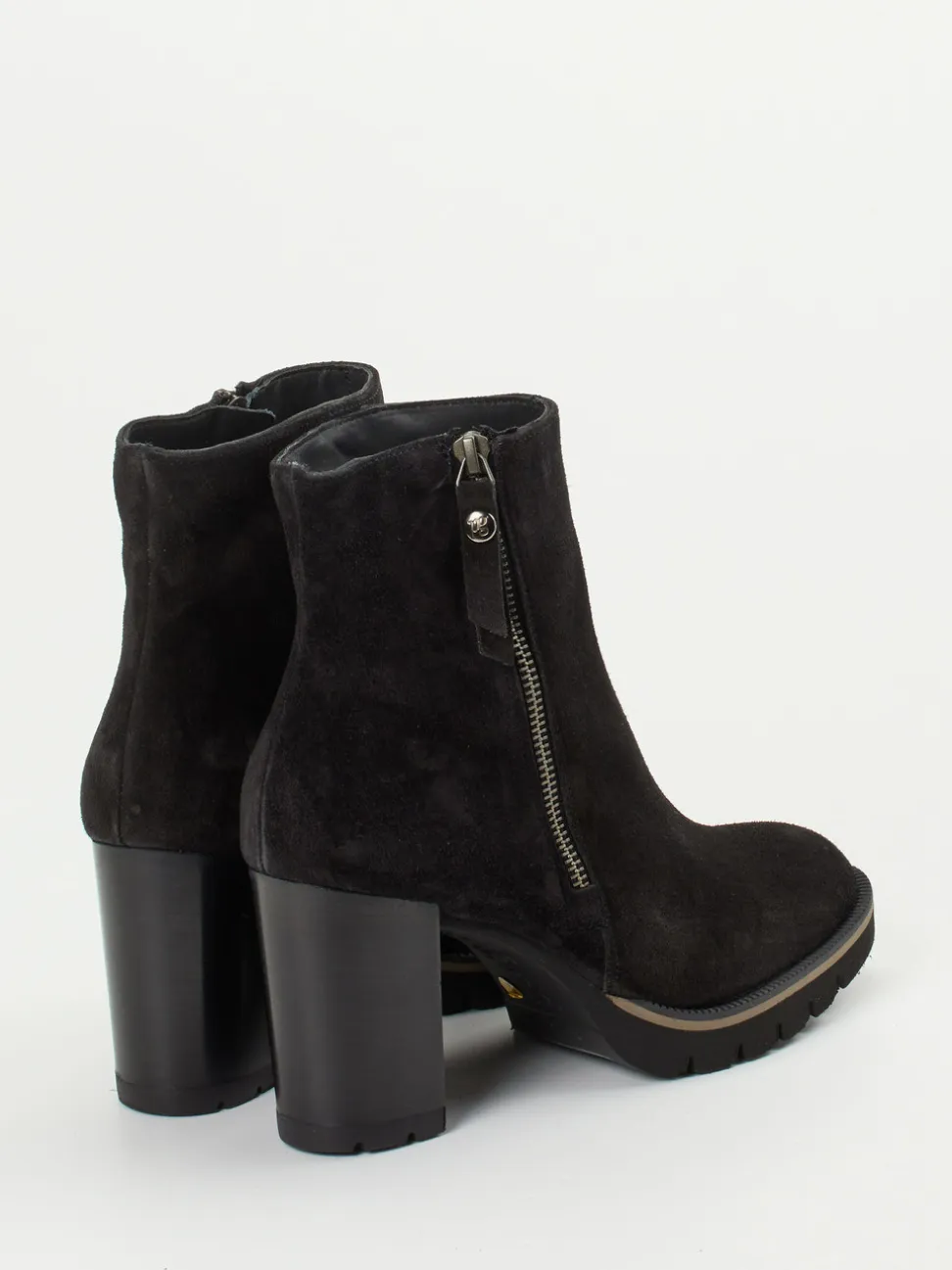 Paul Green – Stiefeletten aus Veloursleder schwarz