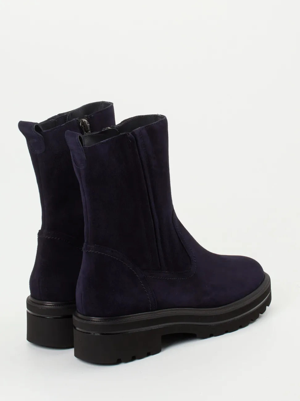 Paul Green – Stiefeletten aus Veloursleder Dunkelblau