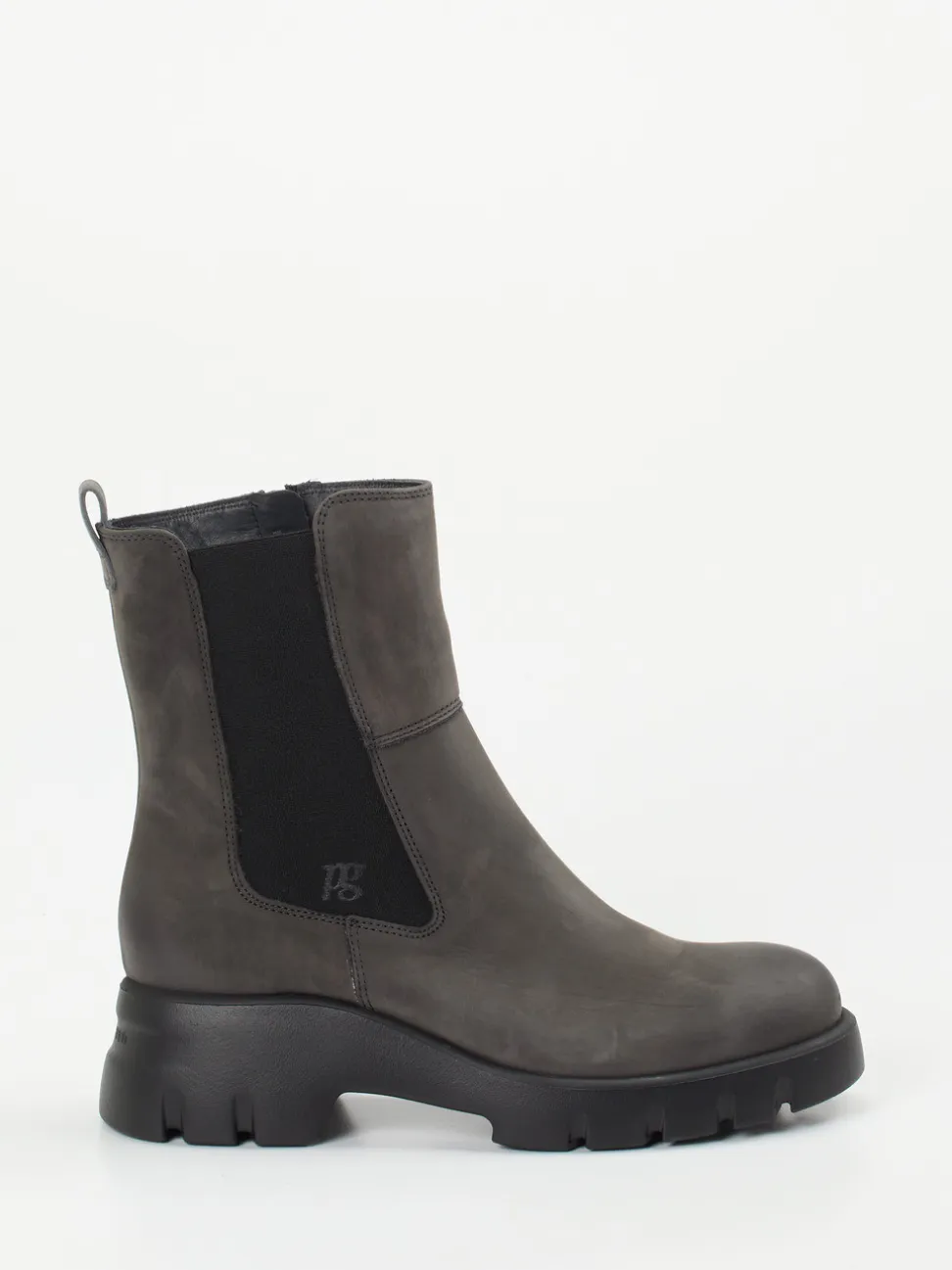 Paul Green – Stiefeletten aus Nubukleder grau