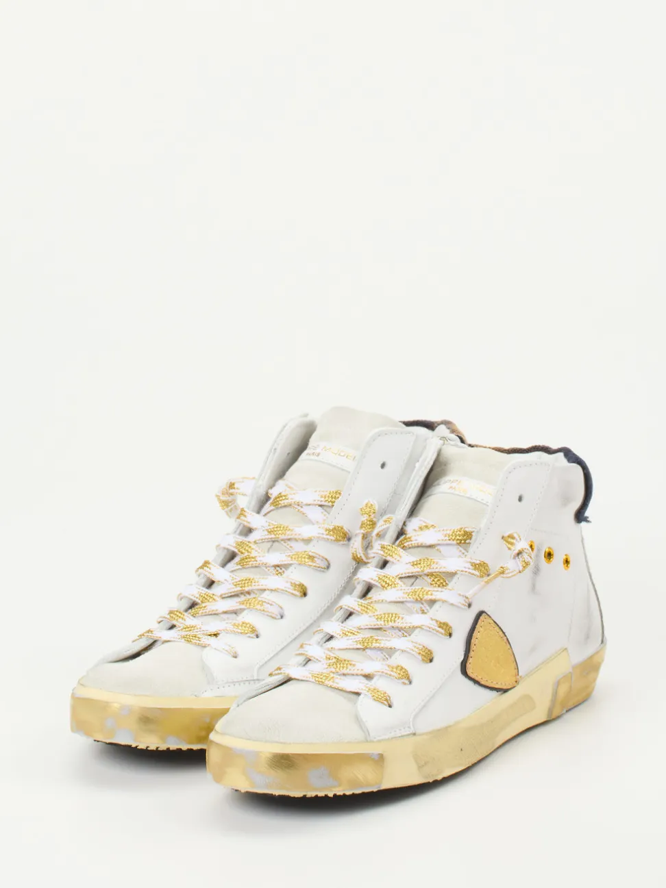 Philippe Model – High-Top Sneaker aus Kalbleder Weiß