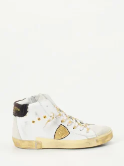 Philippe Model – High-Top Sneaker aus Kalbleder Weiß