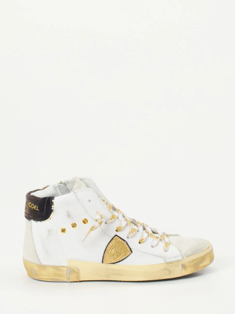 Philippe Model – High-Top Sneaker aus Kalbleder Weiß